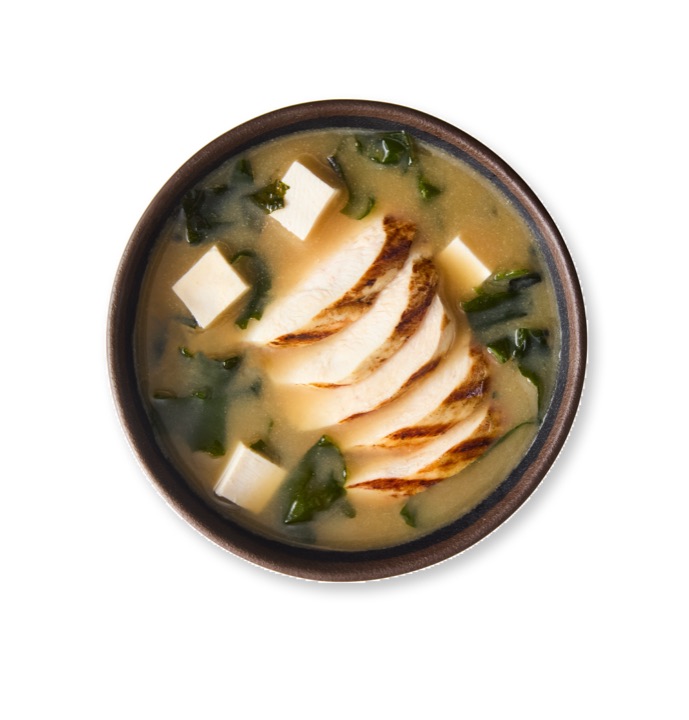 loaded chicken miso soup from the itsu menu