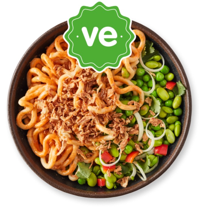 Korean spicy noodles from the itsu menu