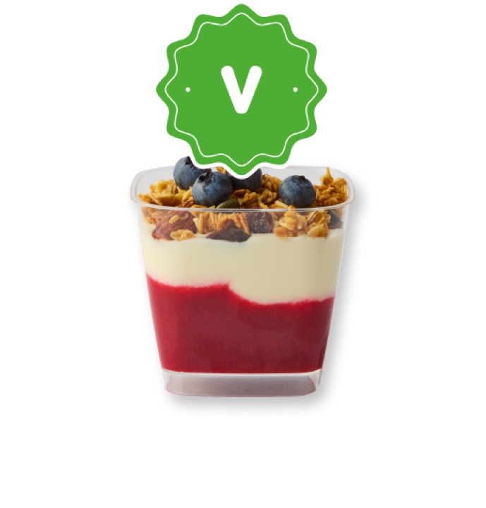 raspberry yoghurt pot from the itsu menu