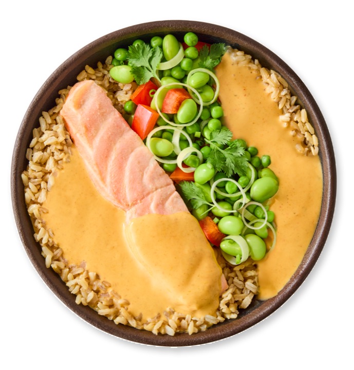 Thai salmon curry from the itsu menu
