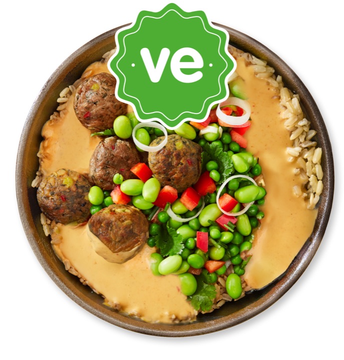 Thai veggie'balls curry from the itsu menu
