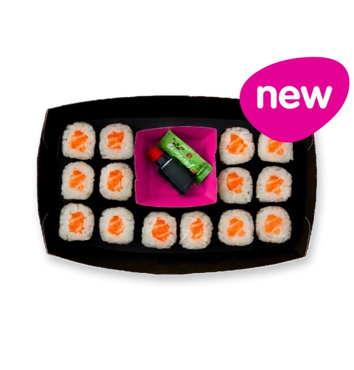 the salmon baby rolls from the itsu menu