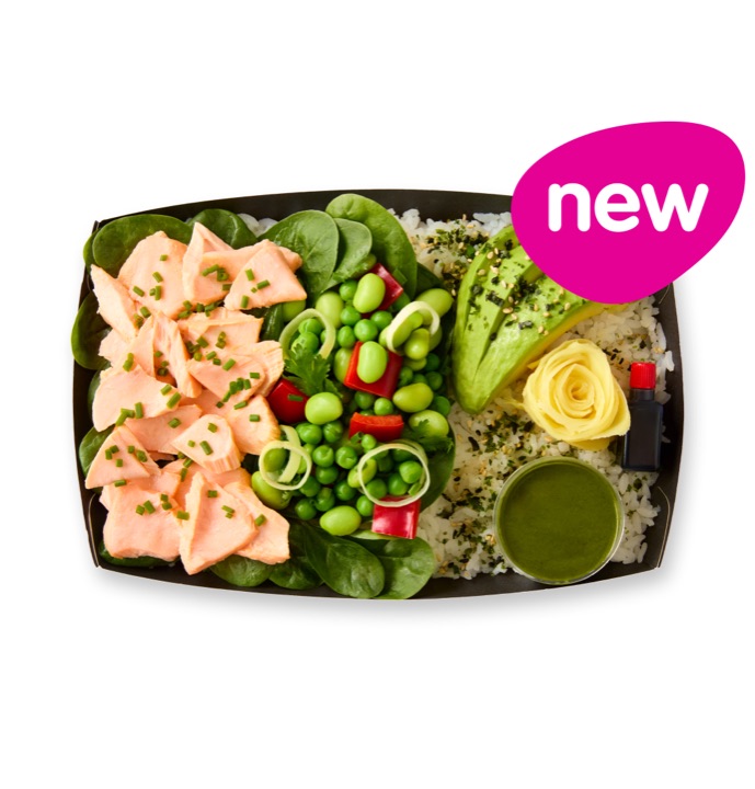 the salmon bento salad from the itsu menu