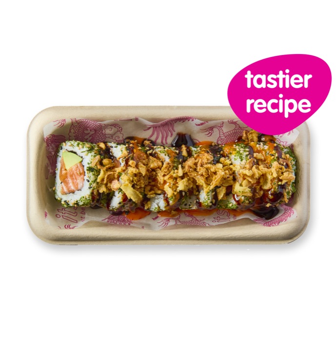 the salmon dragon from the itsu menu