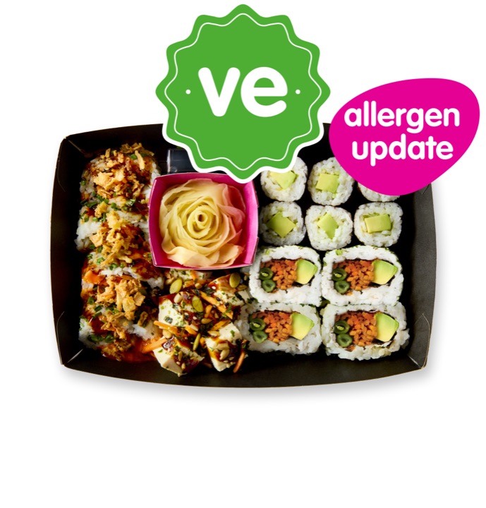 the veggie selection from the itsu menu